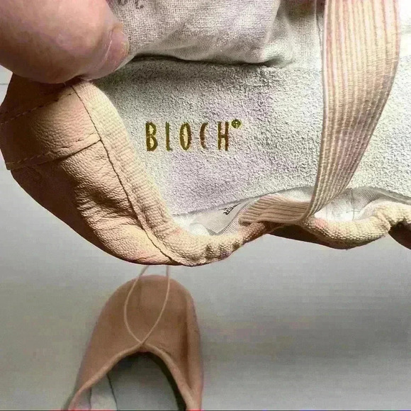 BLOCH Girls Sz 6C Dance Dansoft II Leather Split Sole Ballet Shoe/Slippers Pink - Picture 7 of 10